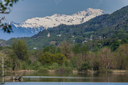 Mont Balance vue de Sainte Hélène du lac France Savoie