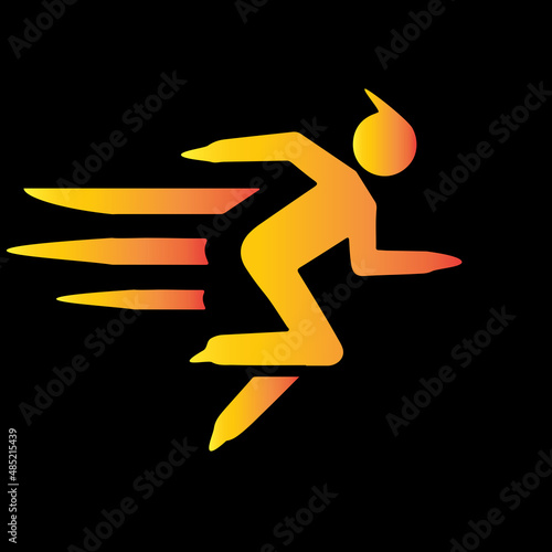 yoga pose icon fitness,running sport