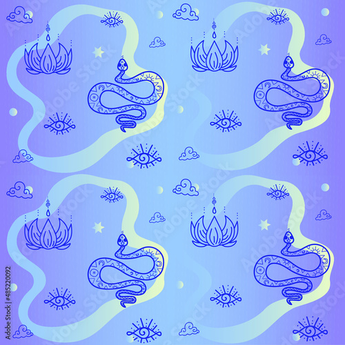 An esoteric pattern. Boho, kundalini yoga