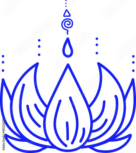 The esoteric symbol lotus