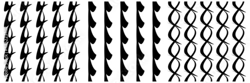 Set of 3 seamless pattern, texture vector