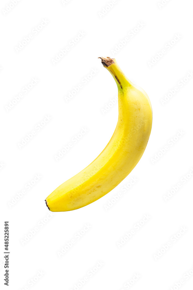 背景が白い完熟バナナ