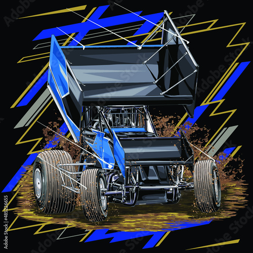 dirt race isolated on white background for poster, t-shirt print, business element, social media content, blog, sticker, vlog, and card. vector illustration.