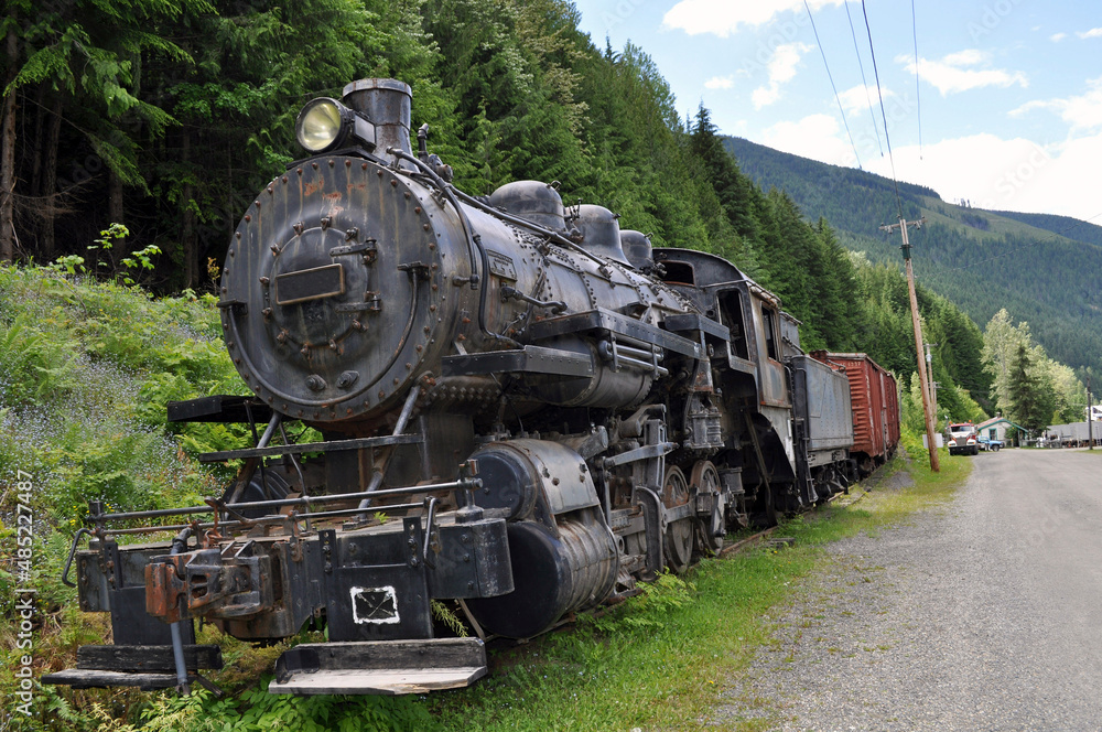 Naklejka premium Vintage Steam Train