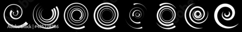 Spiral, swirl, twirl shape. vortex, helix icon, symbol
