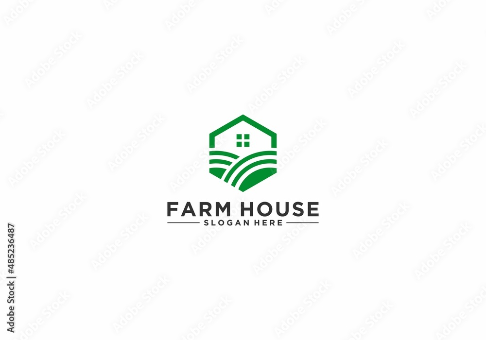 simple farmland logo that is easy to recognize and remember simple farmland logo that is easy to recognize and remember