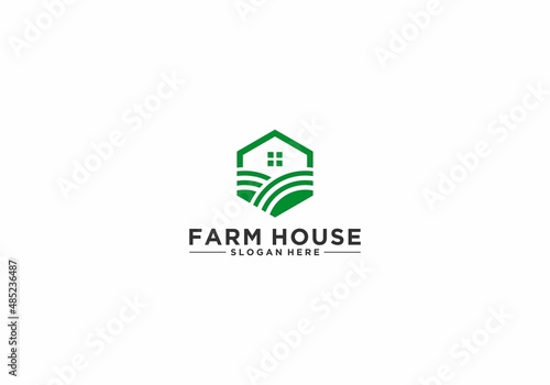 simple farmland logo that is easy to recognize and remember