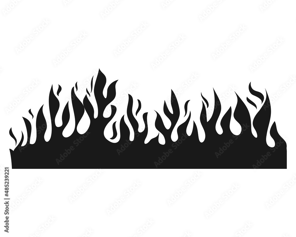 Hand drawn of Fire flame icon symbol. isolated on white background. vector icon illustration Hand drawn of Fire flame icon symbol. isolated on white background. vector icon illustration