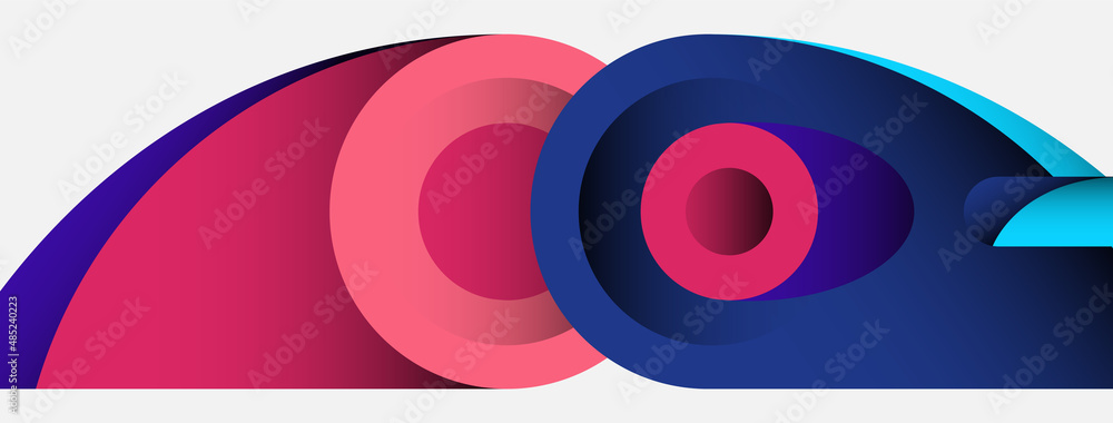 Abstract background. Minimal geometric circles and round style shapes with deep shadow effects. Trendy technology business template for wallpaper banner or background Abstract background. Minimal geometric circles and round style shapes with deep shadow effects. Trendy technology business template for wallpaper banner or background