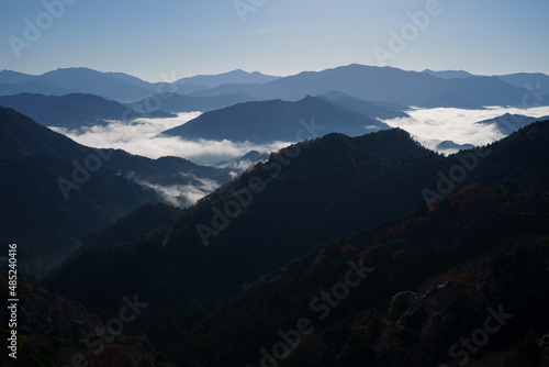 三重県 相津峠から見える雲海風景