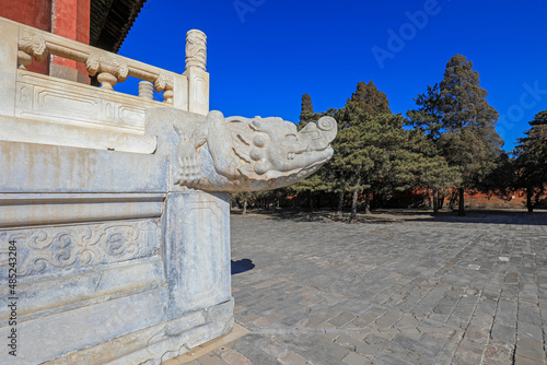 Architectural scenery of Emperor Qianlong's mausoleum, Eastern Mausoleum of the Qing Dynasty, China photo