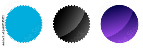 Starburst, sunburst price tag, price flash shape with empty space