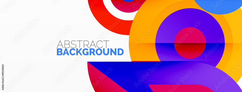 Rings and circles geometric abstract background for wallpaper, banner, backdrop Rings and circles geometric abstract background for wallpaper, banner, backdrop