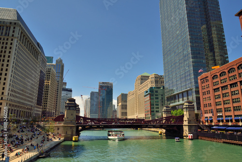 Urban architecture street landscape of Chicago, USA © youm