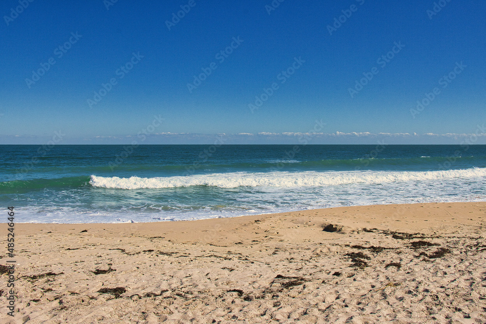 Deserted beaches at Spanish House in Sebastian Inlet State Park Florida