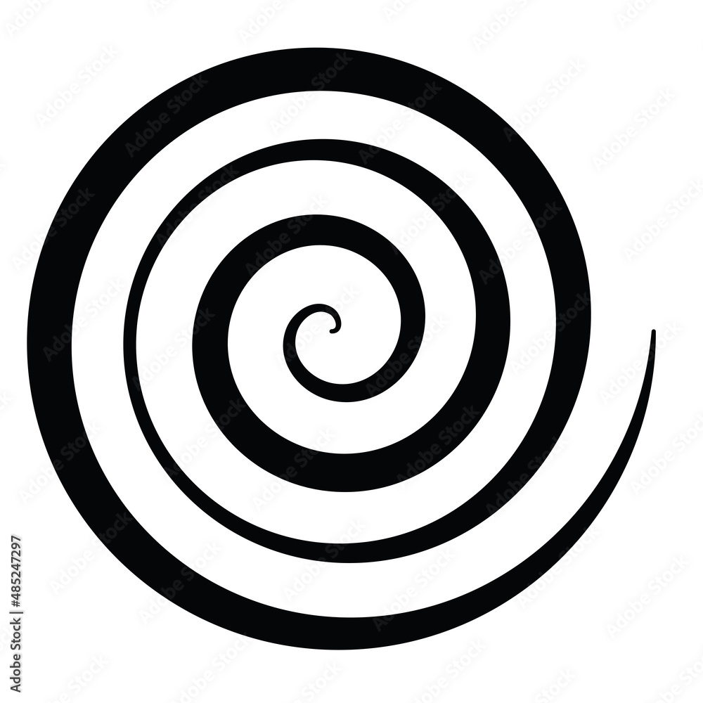 Archimedean spiral. Swirl, twirl, whirl design element Archimedean spiral. Swirl, twirl, whirl design element
