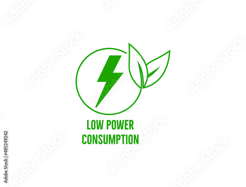 Low power consumption icon vector illustration 