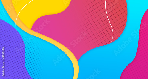 Background Pattern Colorful Waves Wallpaper photo