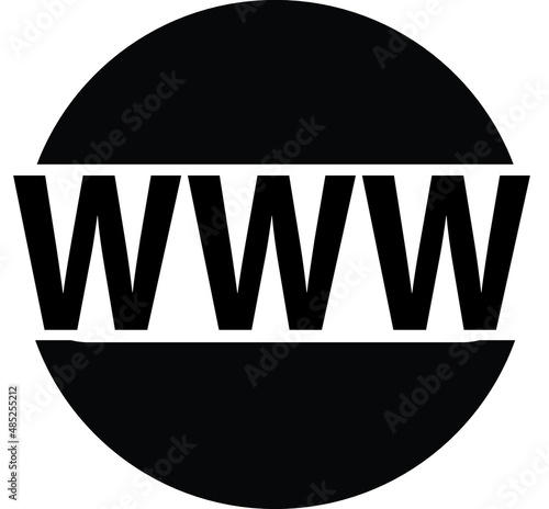 vector illustration icon www, vector illustration world wibe web, logo www, icon www, illustration world wibe web photo