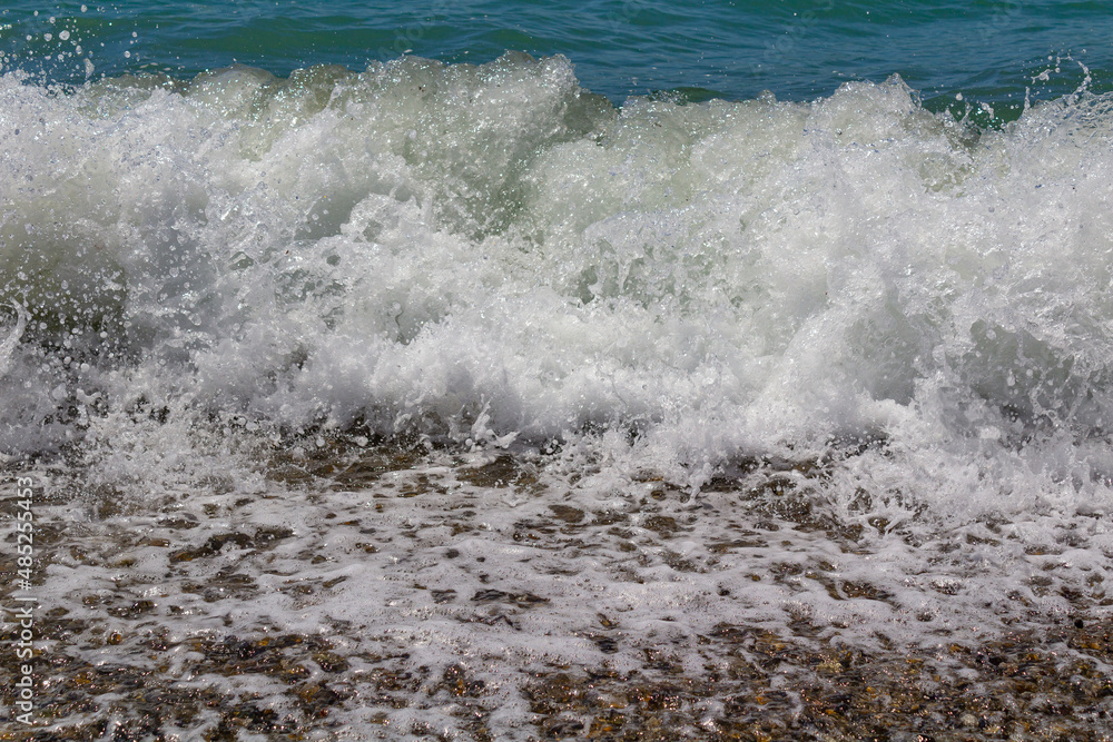 waves on the beach