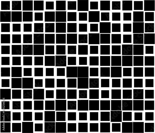 Fotografie, Obraz Random mosaic square tiles seamless, repeatable cubism pattern, texture and back