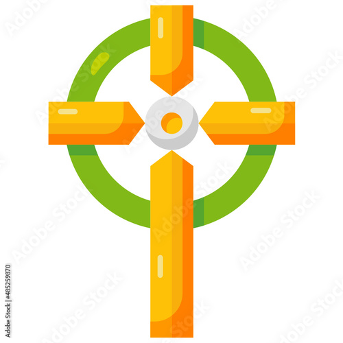 cross flat icon