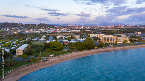 Aerial view of the town at bay point area