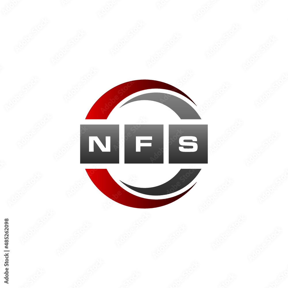 NFS Letter Initial Logo Design Template Vector Illustration NFS Letter Initial Logo Design Template Vector Illustration