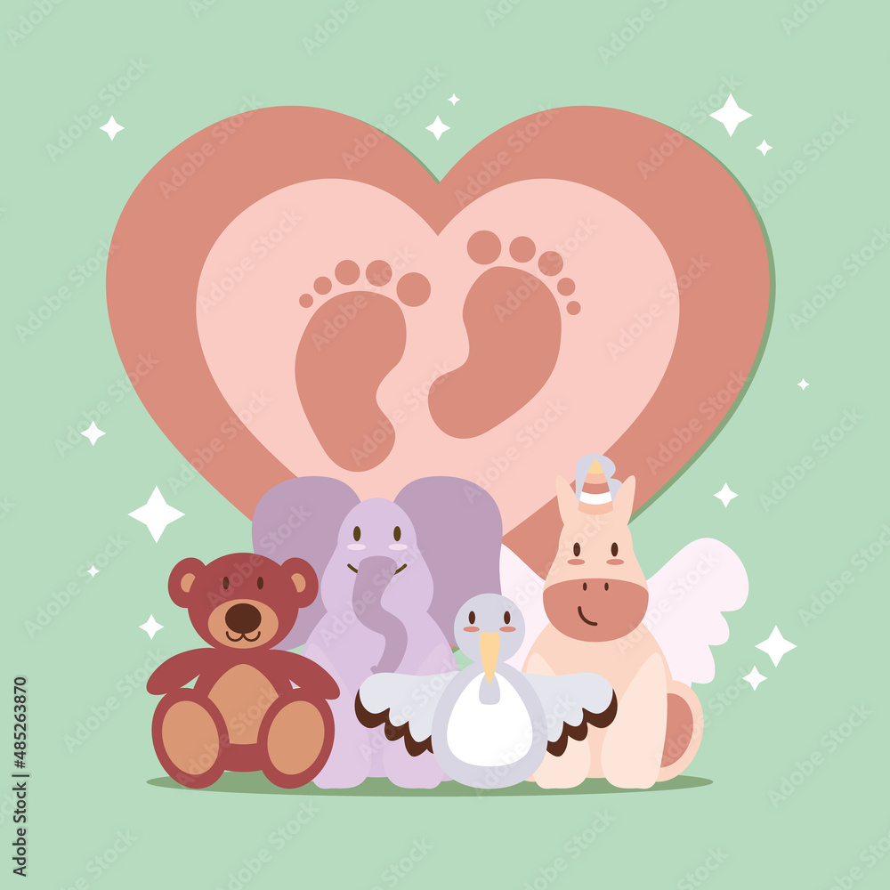 Obraz premium baby cute animals