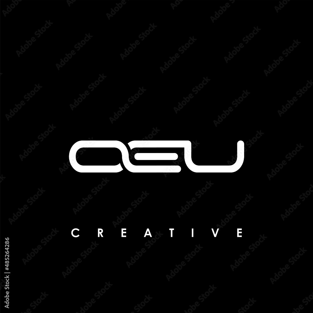 OEU Letter Initial Logo Design Template Vector Illustration OEU Letter Initial Logo Design Template Vector Illustration