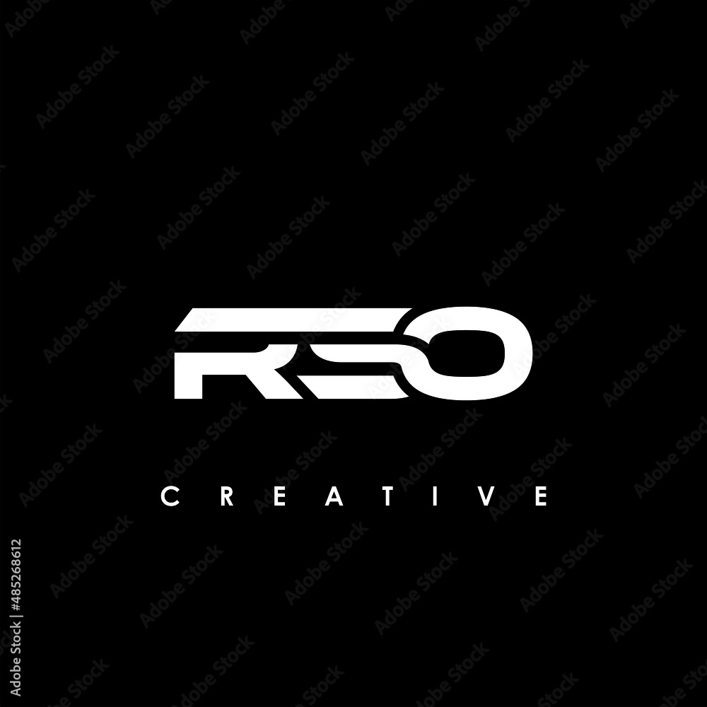 RSO Letter Initial Logo Design Template Vector Illustration