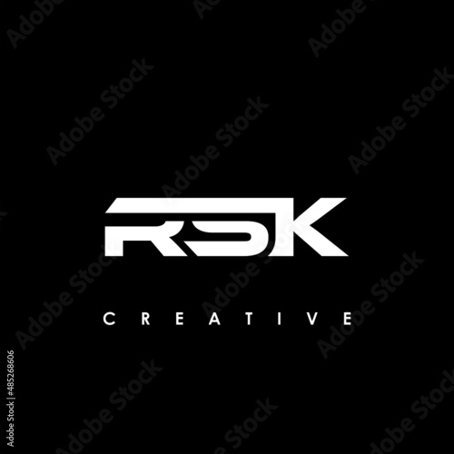 RSK Letter Initial Logo Design Template Vector Illustration