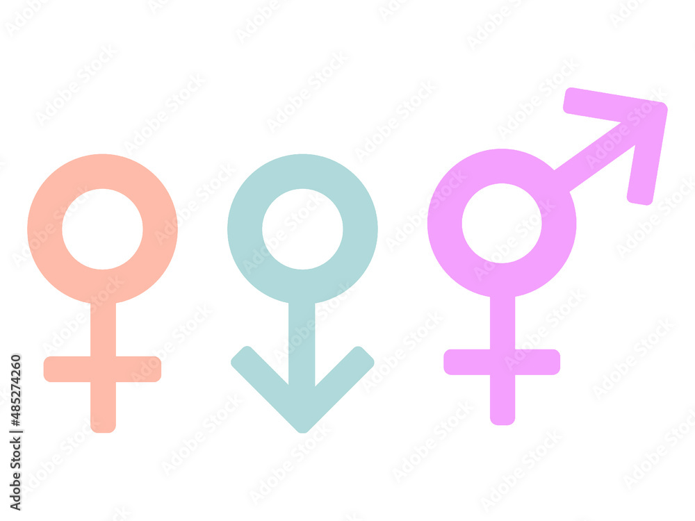 Female, male & transgender symbols Female, male & transgender symbols