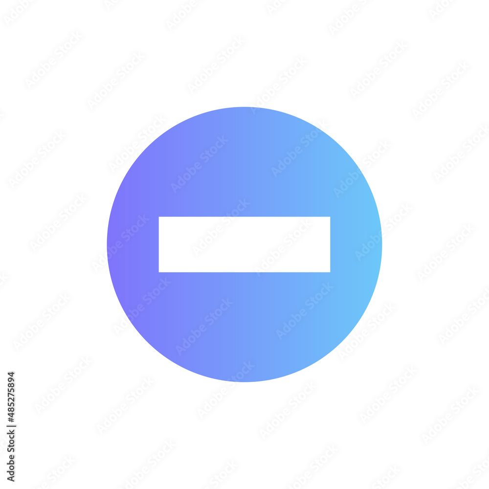 Stop sign vector icon with gradient Stop sign vector icon with gradient