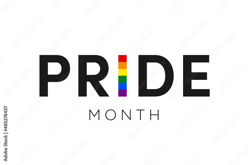 Fototapeta premium Gay Pride Month in June. LGBTQ multicolored rainbow flag. Original color symbol of gay pride concept background, high resolution poster 