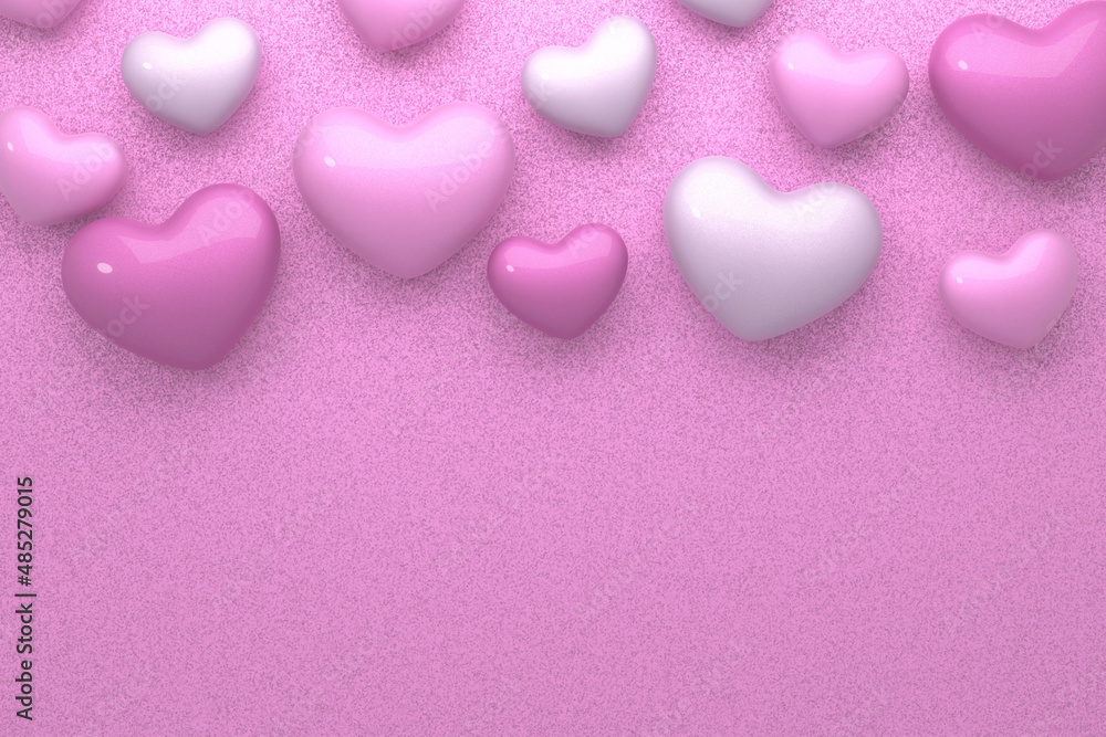 Valentine background design. 3D rendering. Valentine background design. 3D rendering.