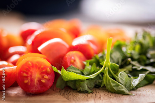 cherry tomatoes macro shot