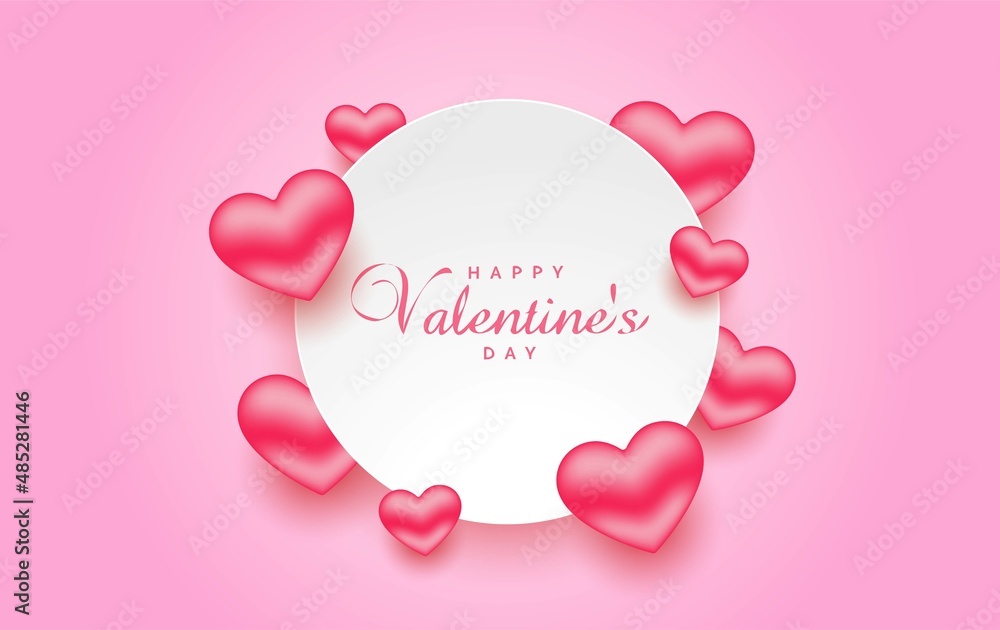 valentines day gradient red beautiful love background