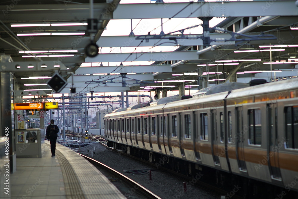 Obraz premium train in the station
