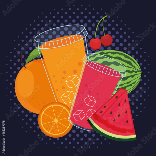 tasty smoothies fruit
