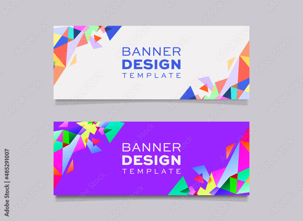 Banner abstract design template