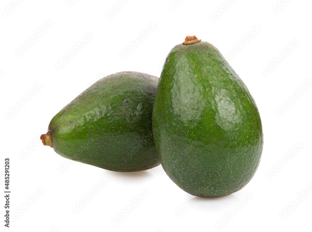 Fresh green Avocado on a white background Fresh green Avocado on a white background