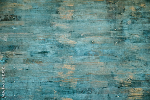 vintage of rustic blue wooden for background texture