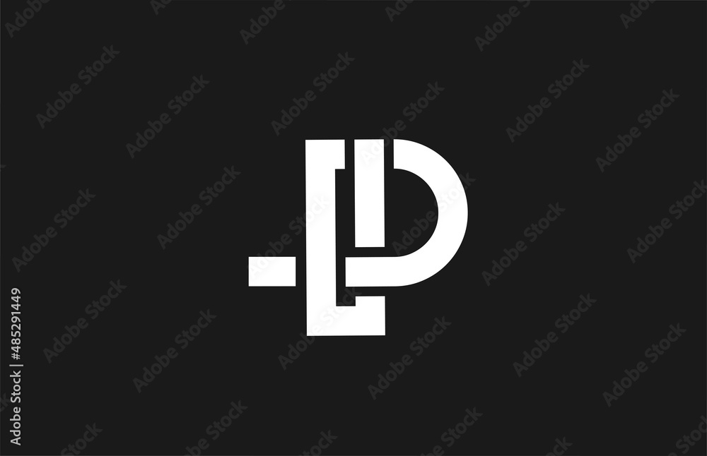 P alphabet letter icon logo with line design. Creative template for business and company in white and black P alphabet letter icon logo with line design. Creative template for business and company in white and black