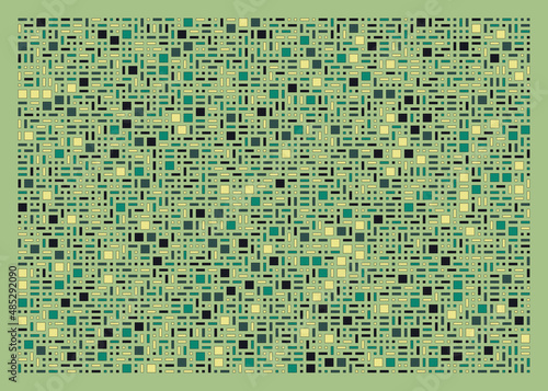 Offset Quads generative art background art illustration
