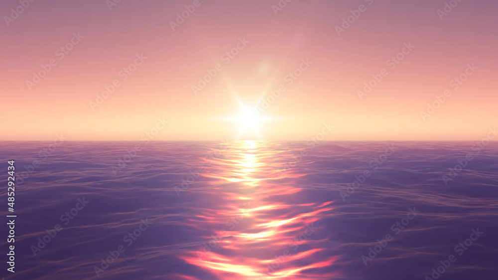 Obraz premium panorama of the ocean sunset, sea sunset
