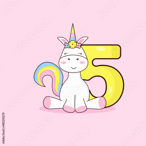 Unicorn card for 5 years