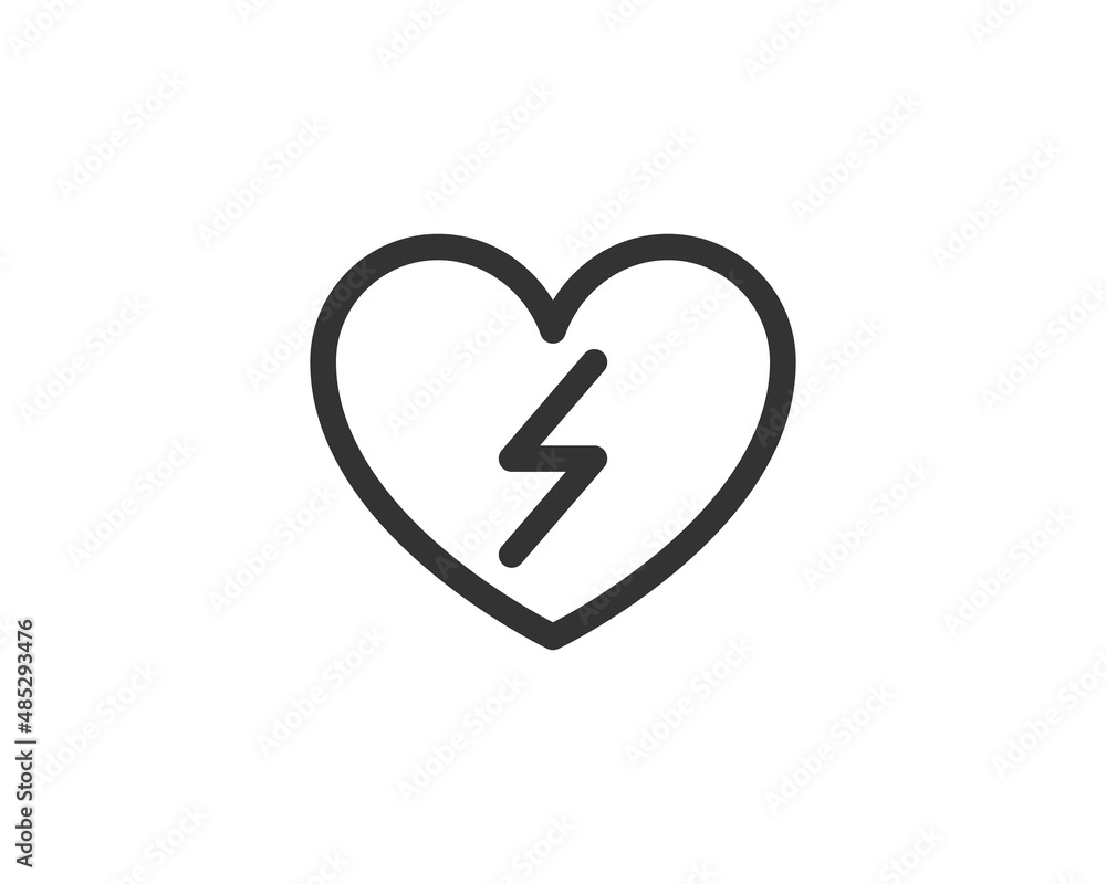 Heart health care vector icon. Cardio medicine symbol. Cardiology illustration Heart health care vector icon. Cardio medicine symbol. Cardiology illustration