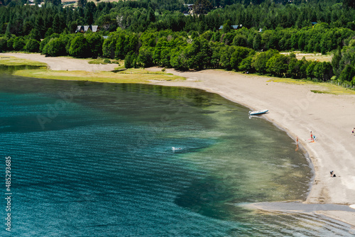 transparent lake shore