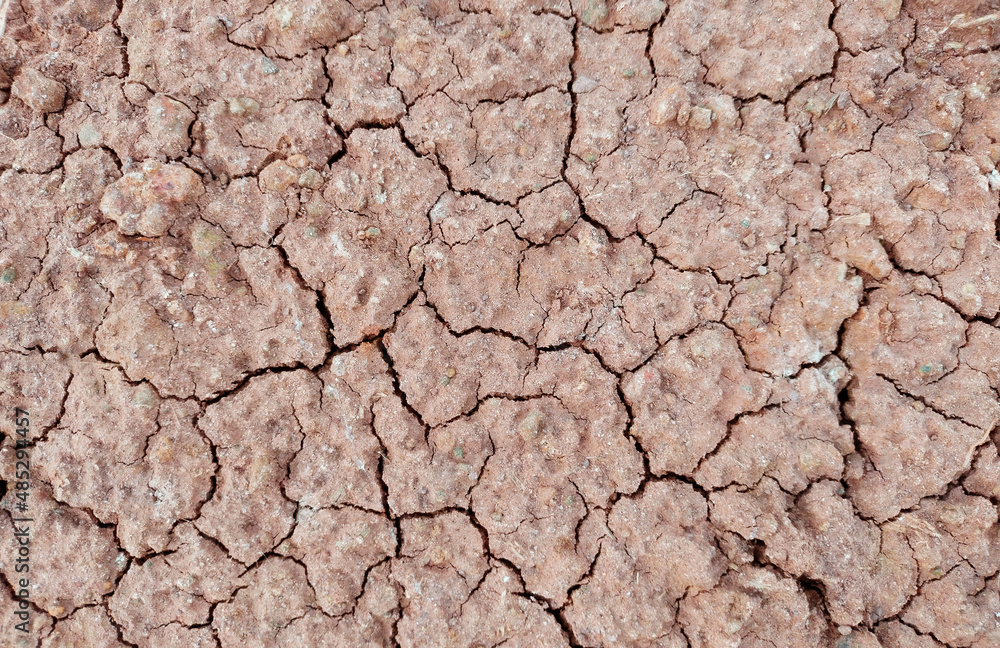 Cracked ground background in the top view for graphic design or wallpaper Cracked ground background in the top view for graphic design or wallpaper